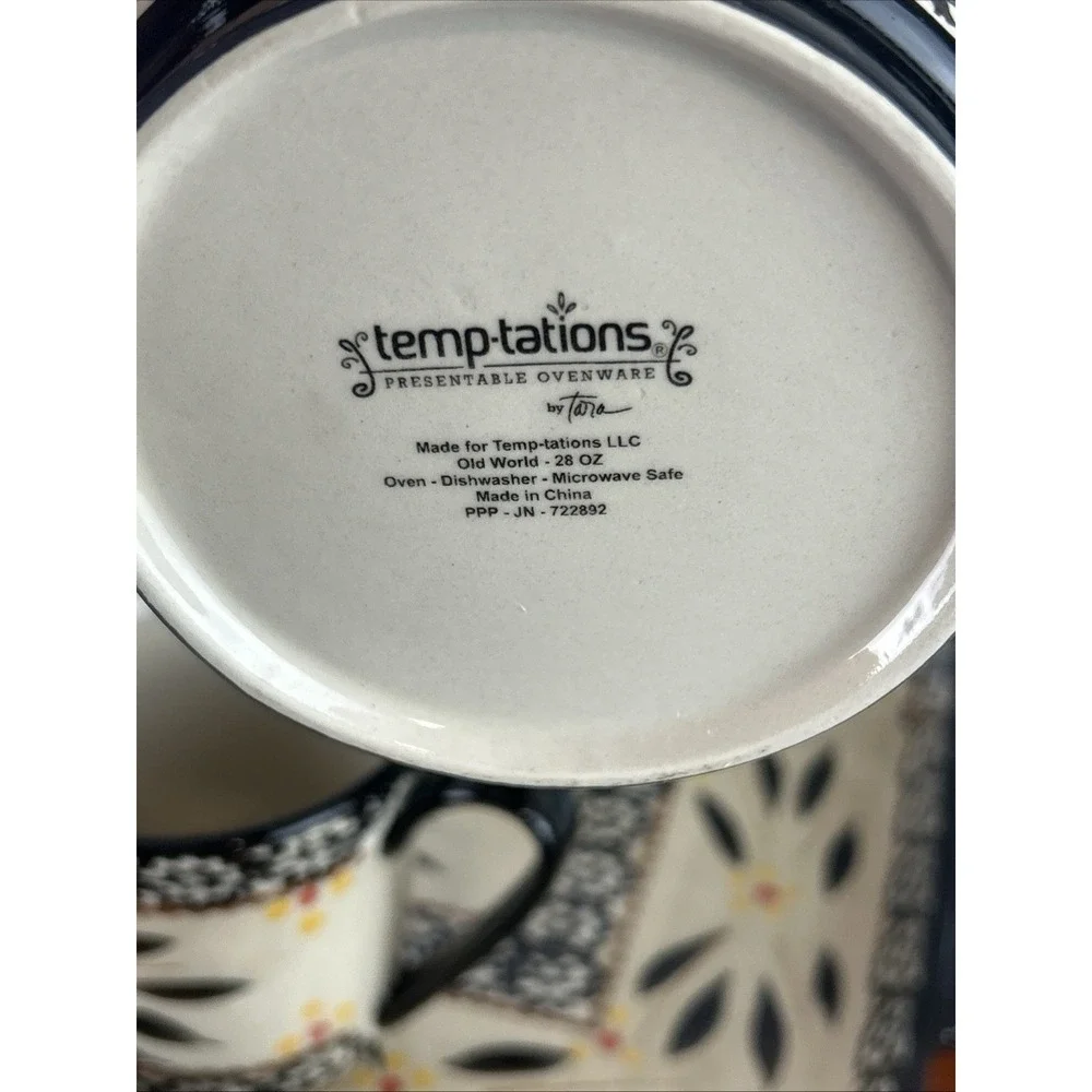Temp-Tations By Tara Old World Black Tea, Sugar, Creamer, & Tray Set